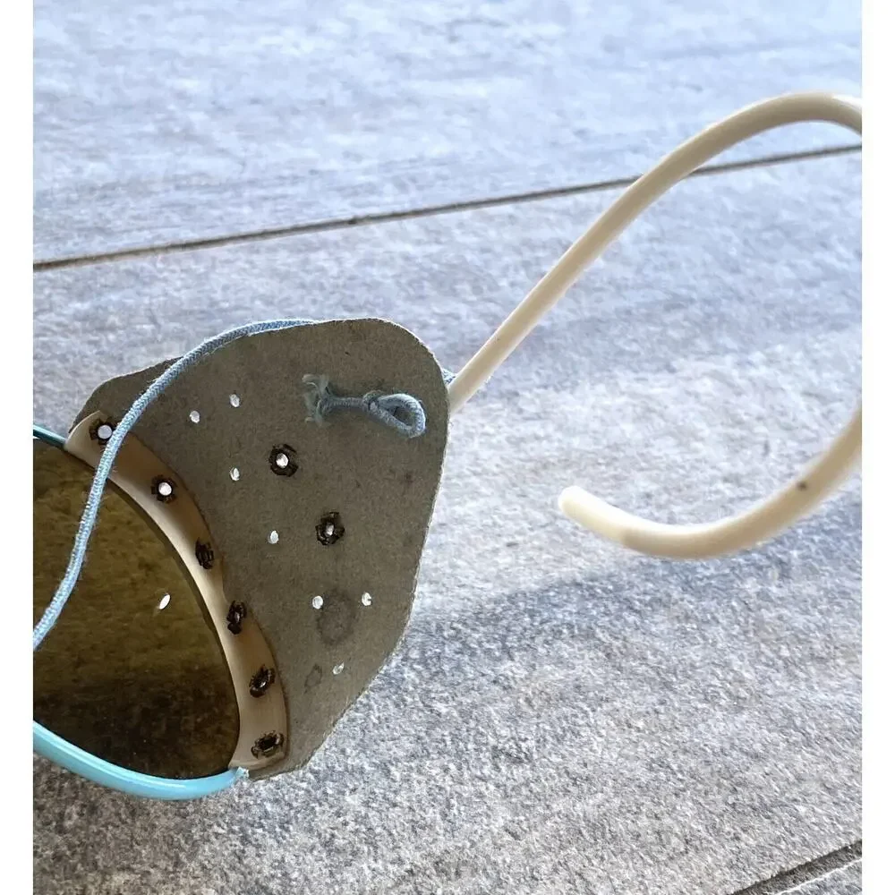 Vintage Sunglasses Light Blue Pilot Aviator Style 1980s